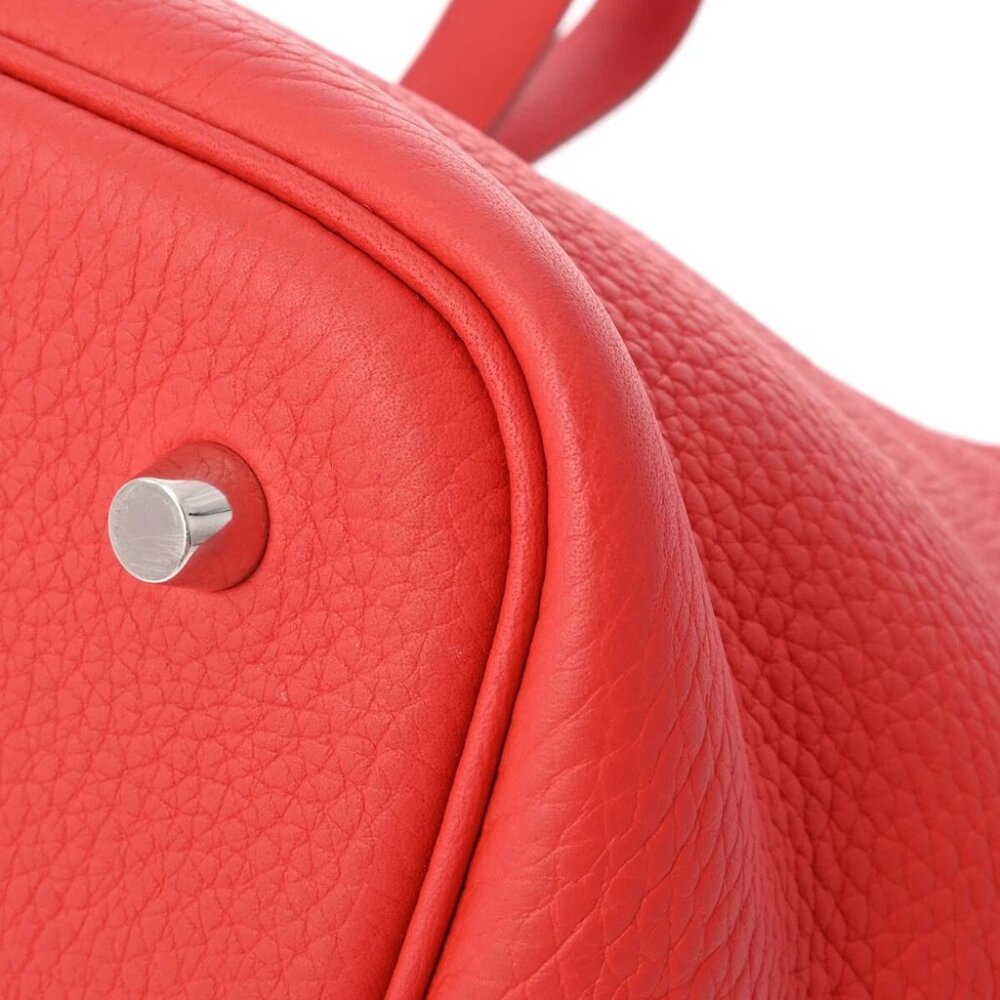 HERMES Picotan Lock MM Rouge casaque hand bag - Picture 3 of 12
